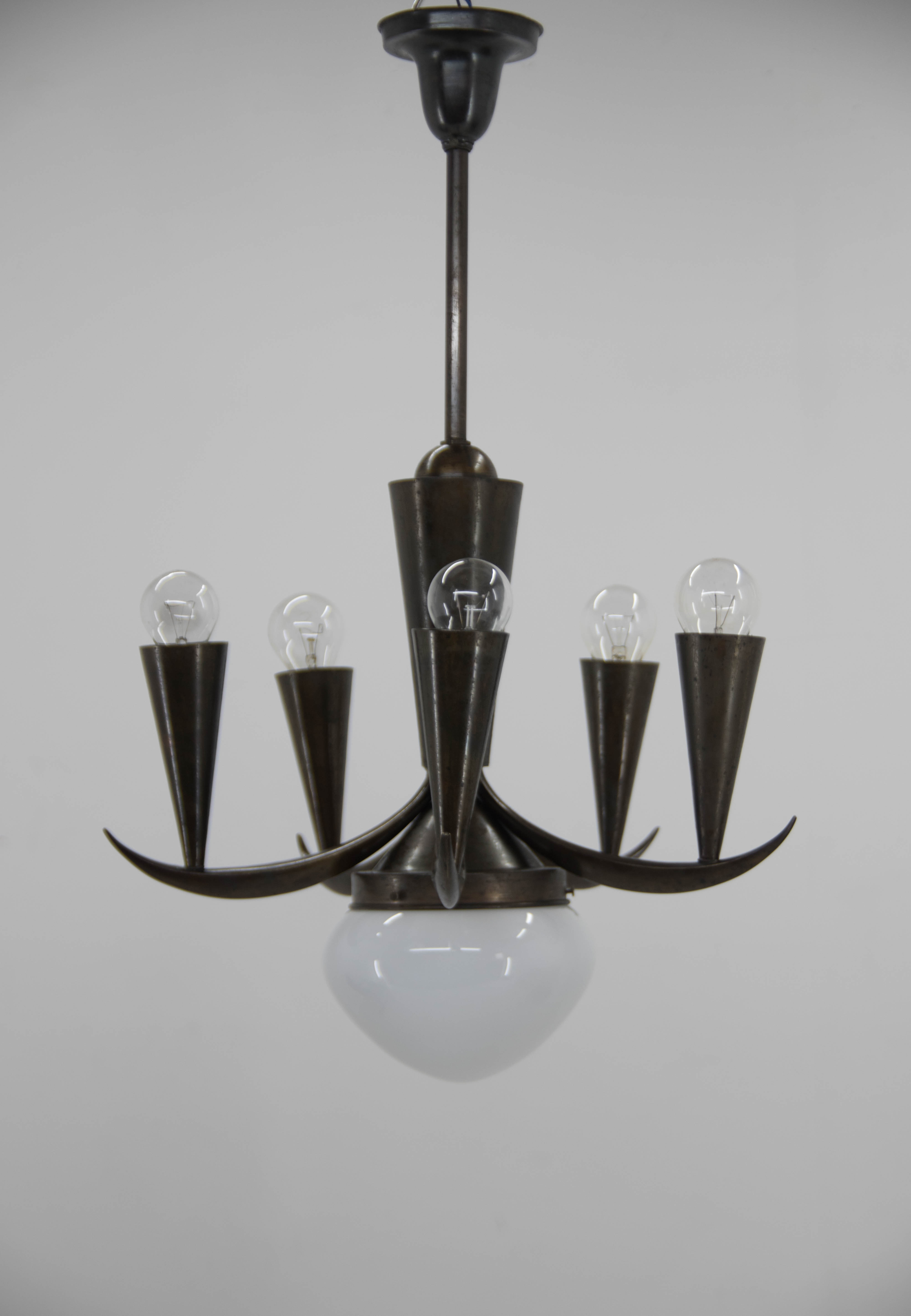 Cubistic Chandelier by IAS, 1910s