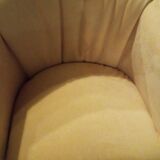 Paire de fauteuils jaune
