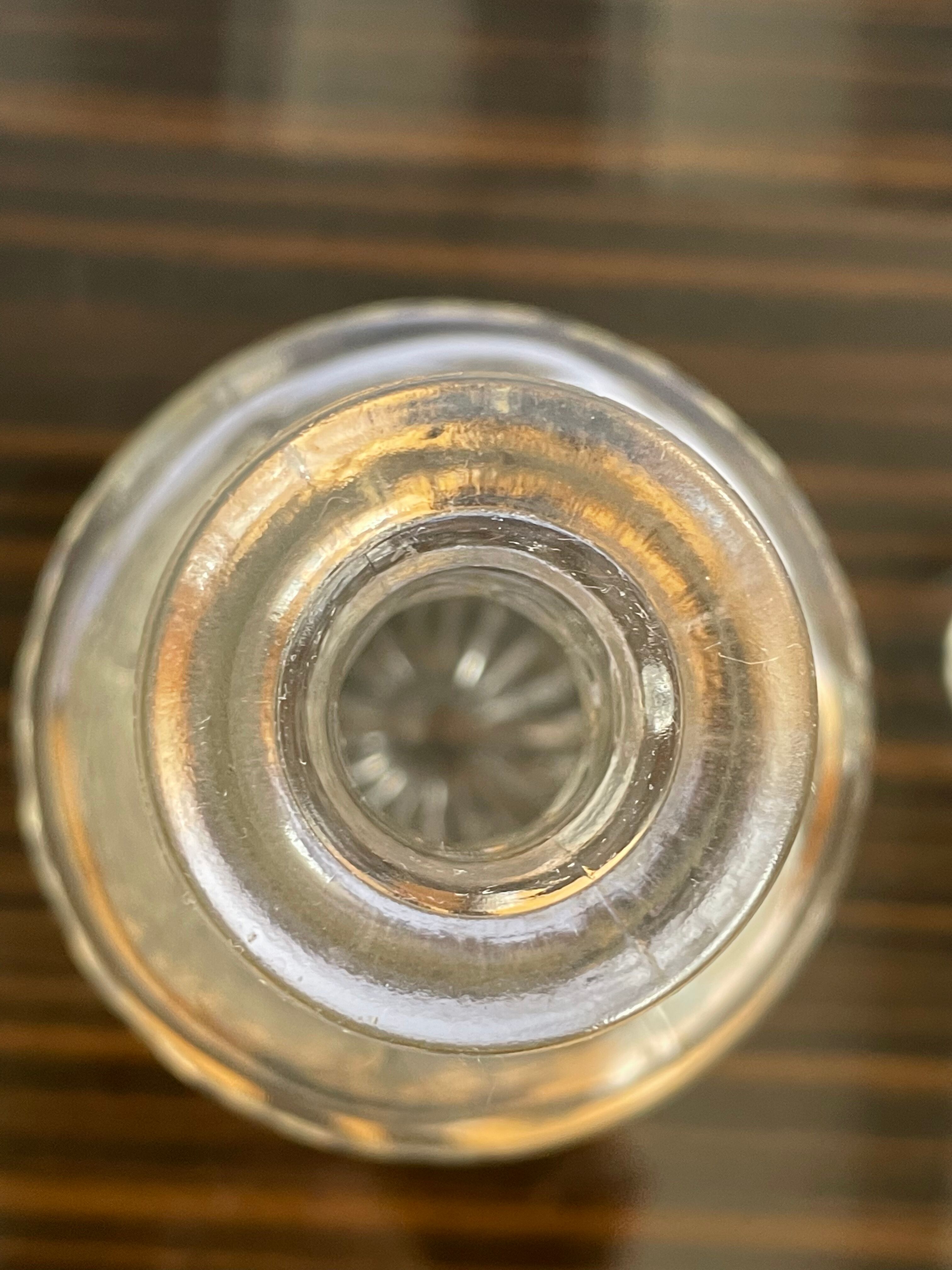 Bouteille vintage angleterre en verre
