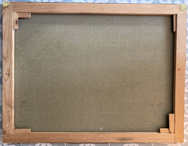 Tableau - Marine : retour de pêche - signature à identifier