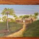 Vintage colonial style exotic painting