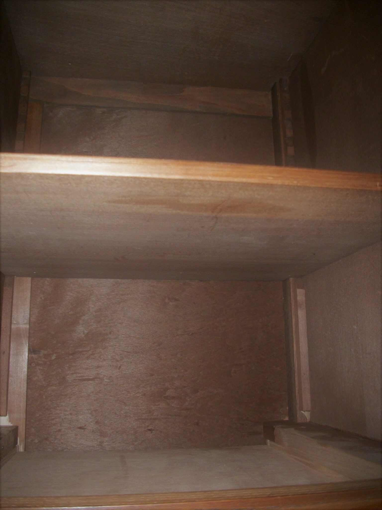 Wooden sideboard. Row