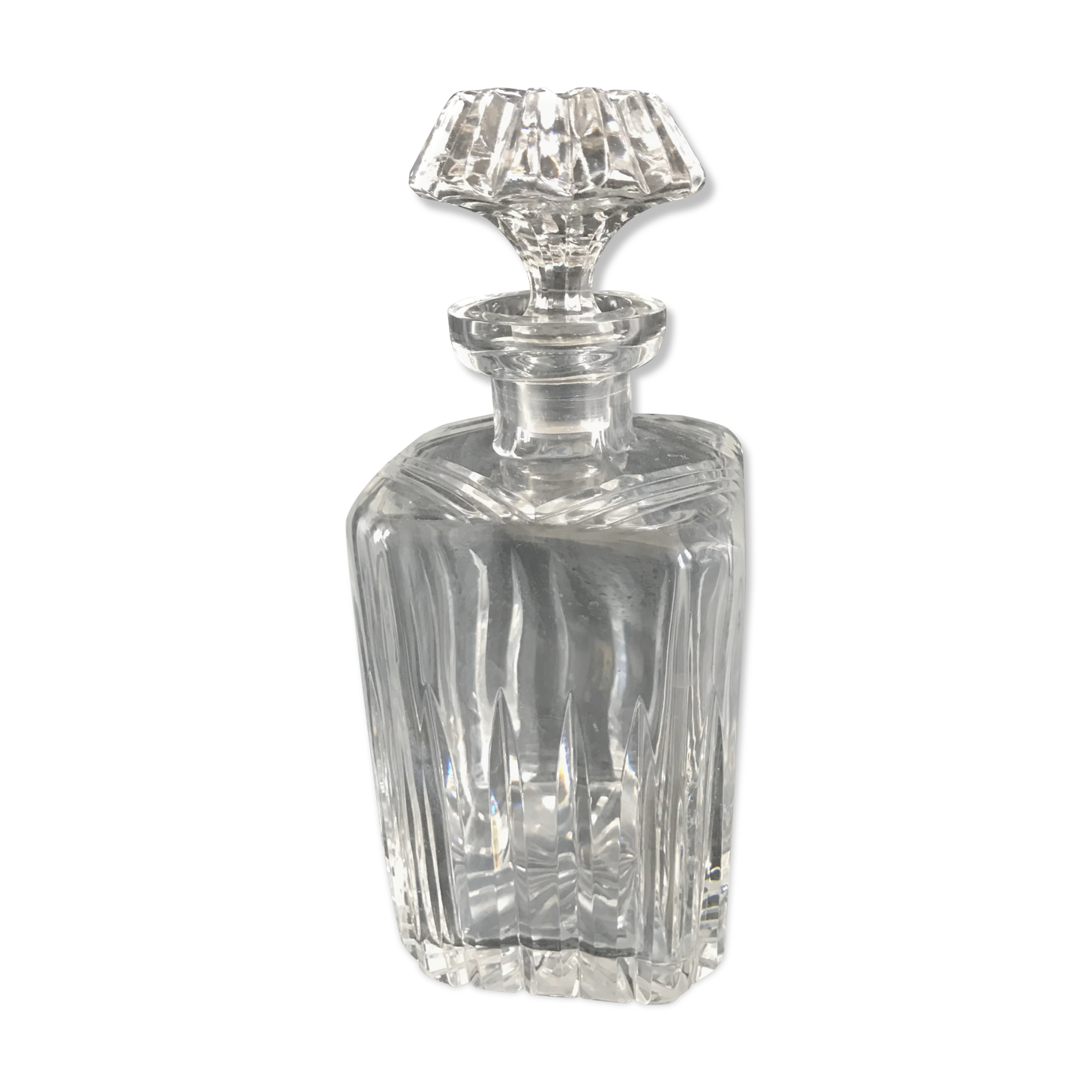 Cut crystal whisky decanter