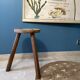 Brutalist tripod farm stool 1950