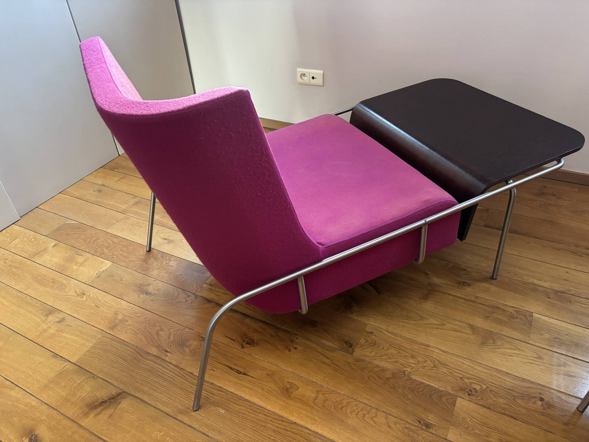 Tolozan armchair pair – Éric Jourdan – Ligne Roset 2002 – aluminium structure