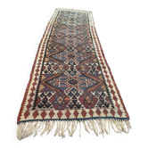 Old Turkish narrow Kilim Runner 233x66 cm shabby chic, vintage kelim