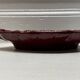 Red cabbage leaf slip dish