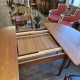 Scandinavian dining room set table and 4 chairs 1960s in teak