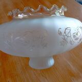 Frosted and smoked glass globe