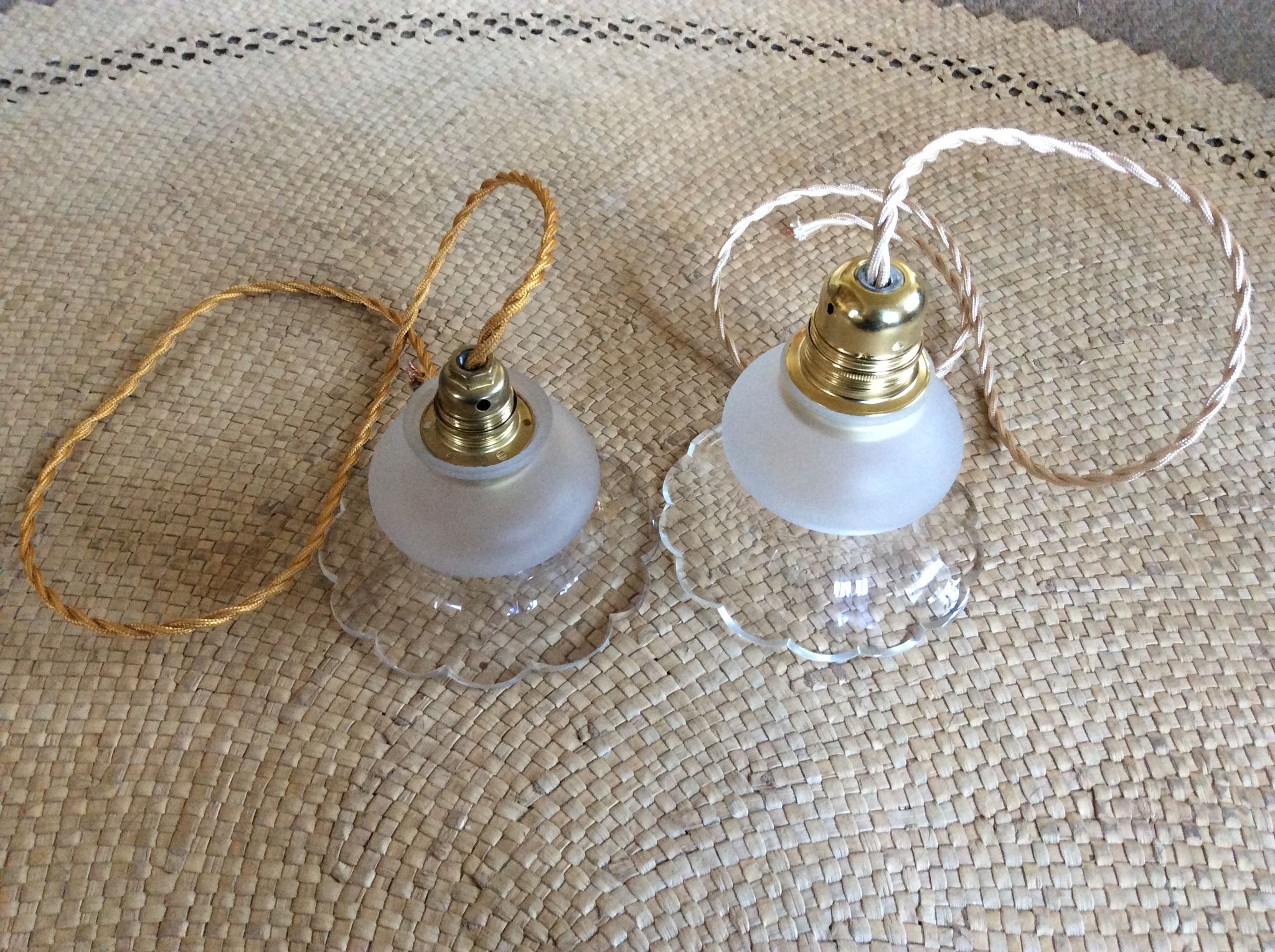 Set de 2 suspensions vintage