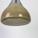 Suspension marron glacé en verre opaline