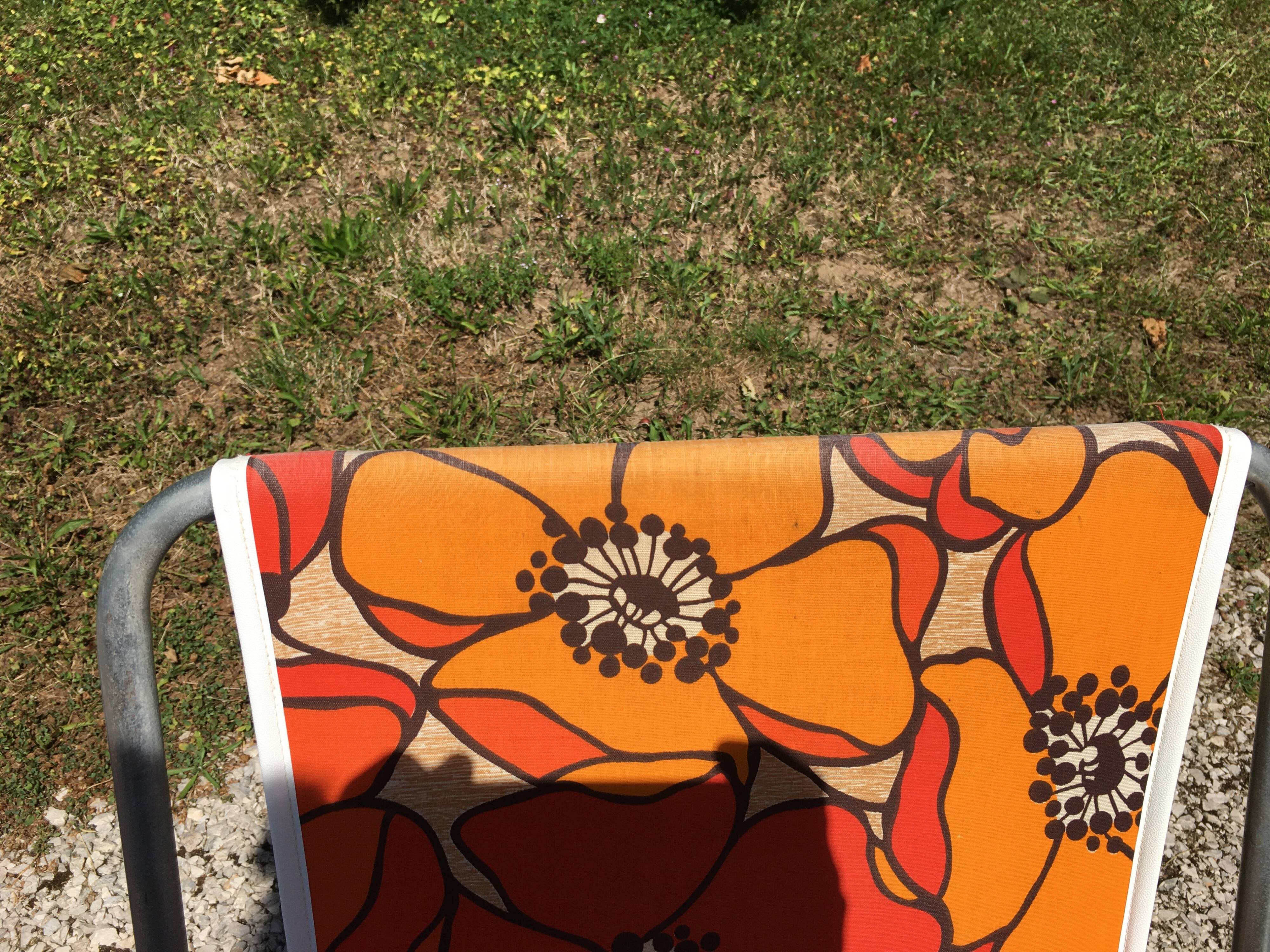 Pair of vintage camping chairs