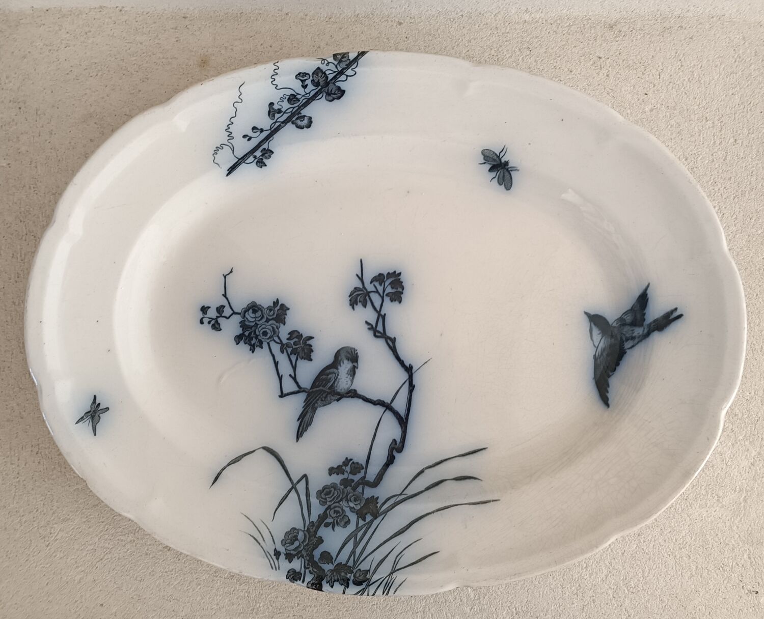 Longwy Japanese model serving dish