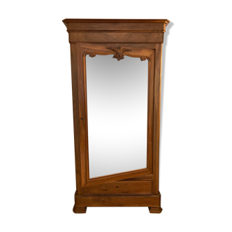 Armoire vintage en bois et miroir