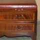 Crocodile leather and hardwood luggage rack in Mid-Century Modern style