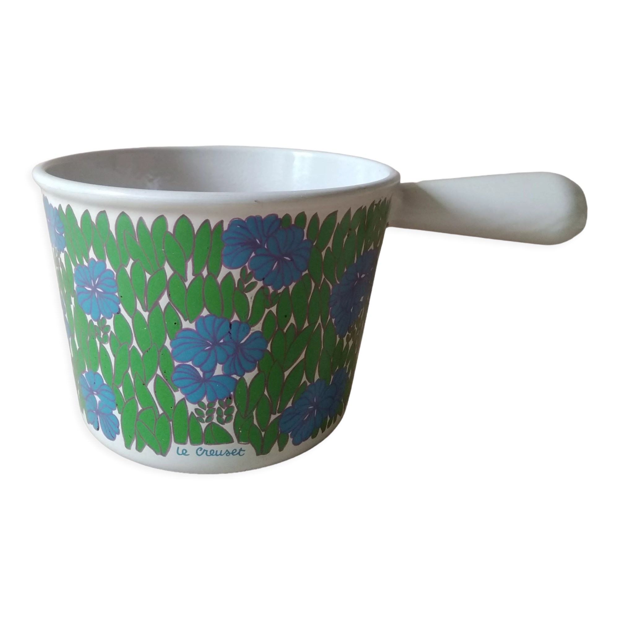 Fondue pan Le Creuset vintage 70s