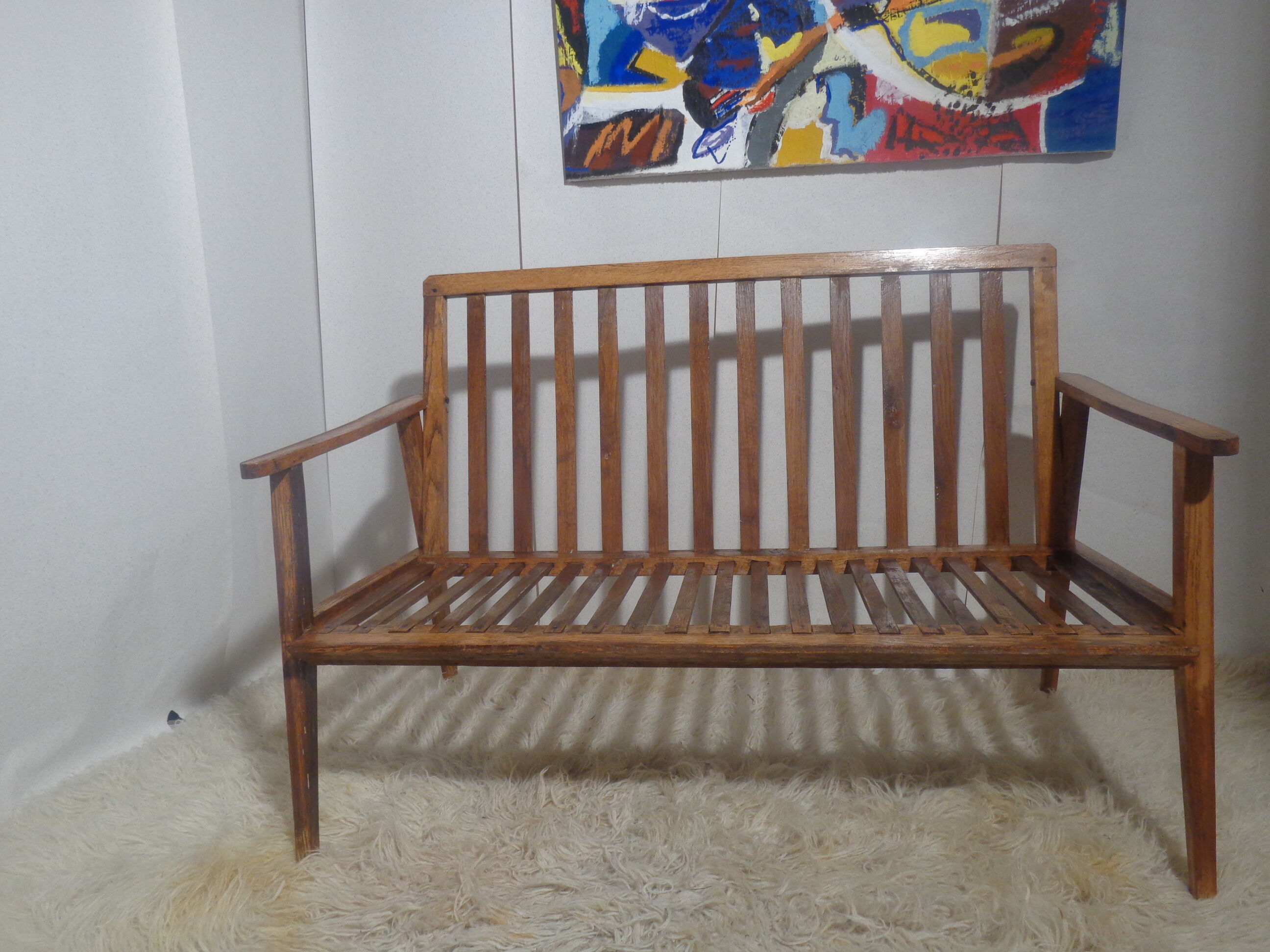 Vintage Scandinavian bench of the years 60