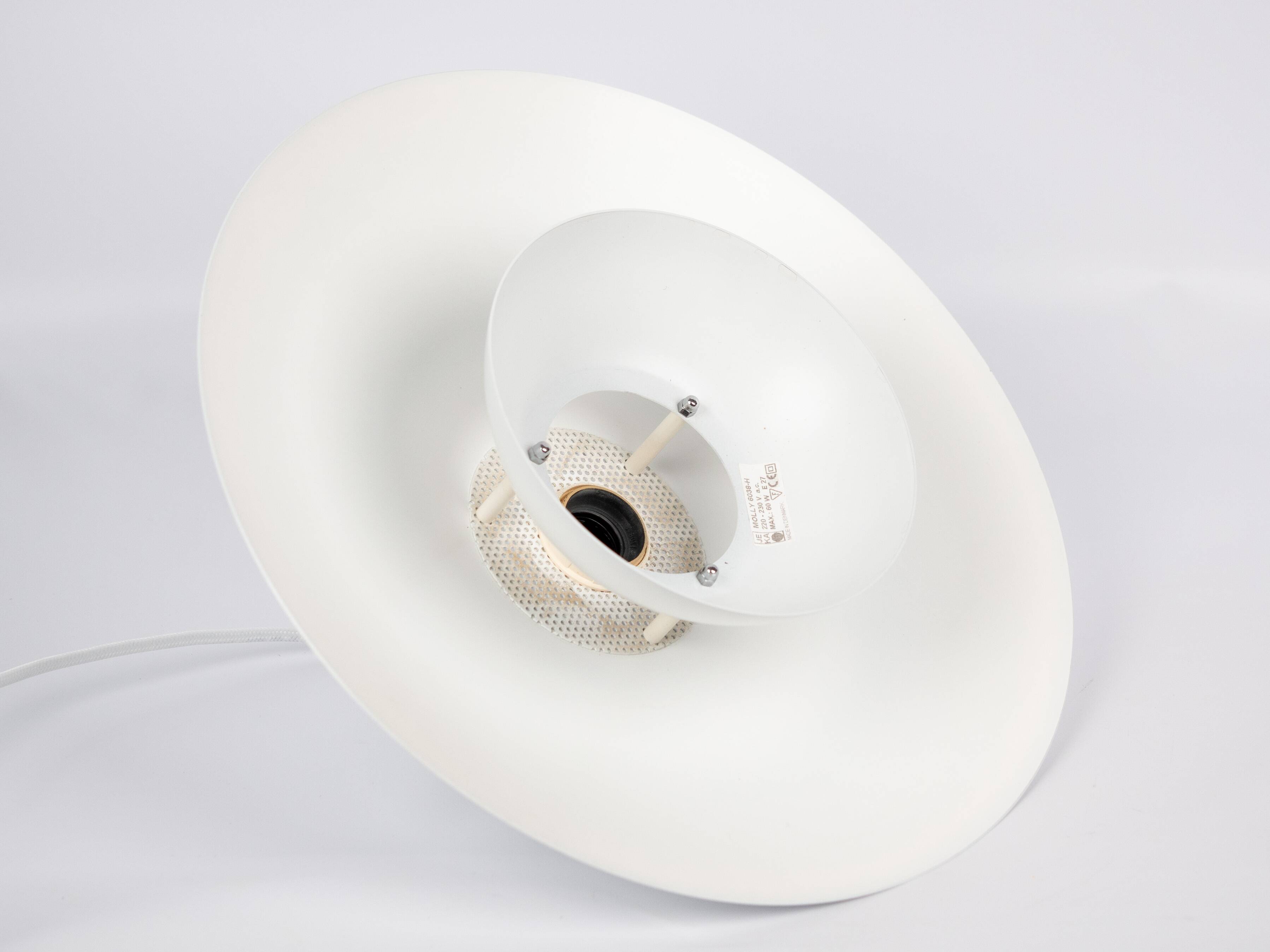 Danish vintage pendant lamp Molly proj. Kurt Wiborg, Jeka, lata 80