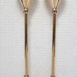 Pair of solid brass candle holders 80