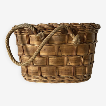 Panier tressé vintage