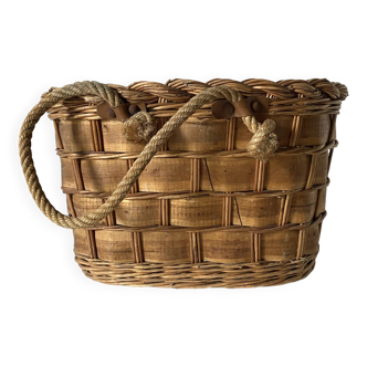 Panier tressé vintage