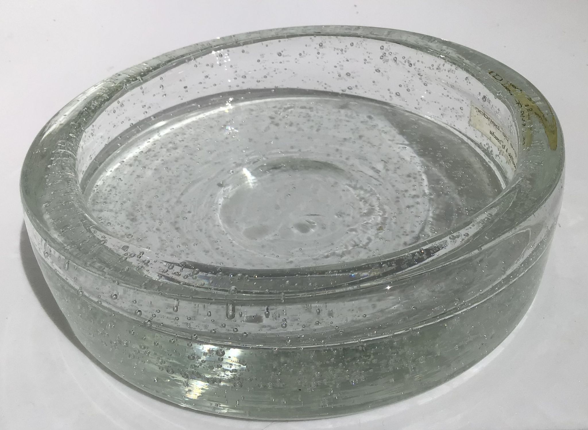 Vacuum pocket blown glass bubbled glassware Bendor