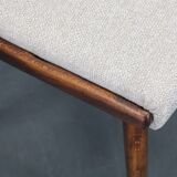 1960s Antonin Suman Set of Six Beech Dining Chairs, Restored
