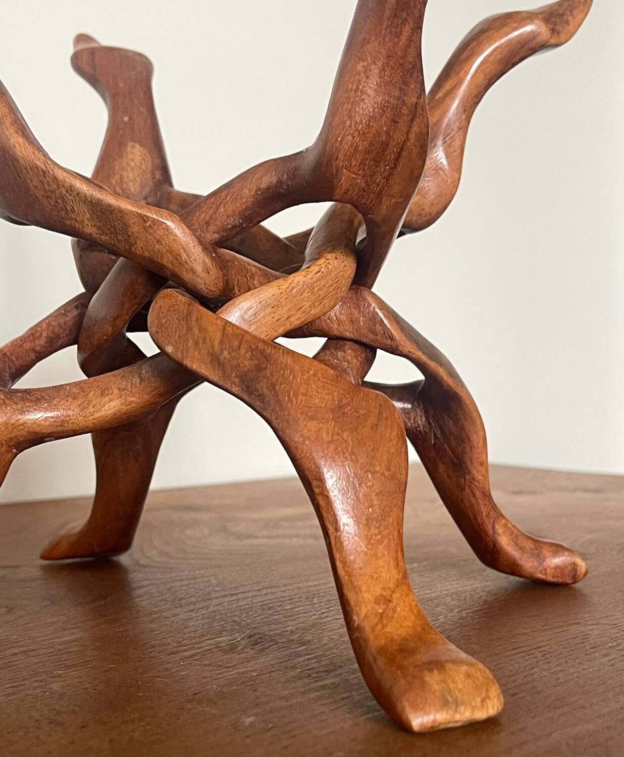 Modernist wooden sculpture