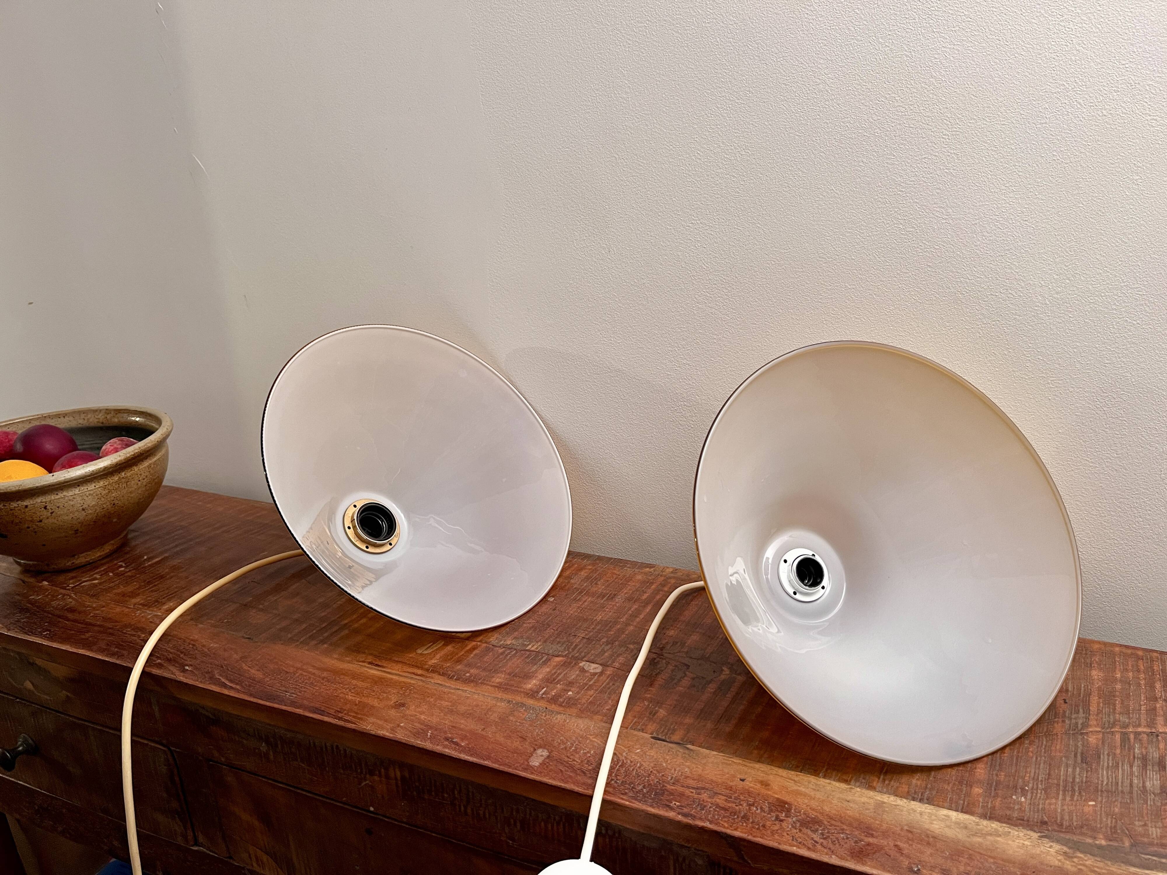 Caramel-colored opaline glass pendant light