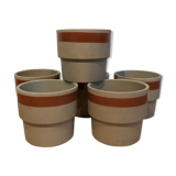 Lot of 6 sandstone cups