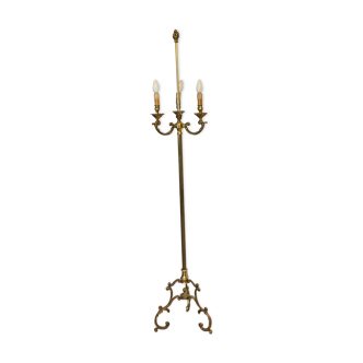 Bronze floor lamp in louis xvi style (year 60-70)