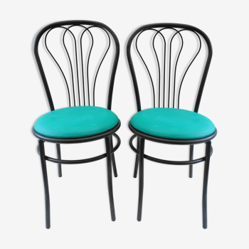 Pair of Rodet bistro chairs