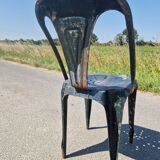 Lot de 8 chaises Multipl's années 50 par Joseph Mathieu