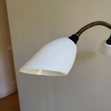 Wrought iron and brass floor lamp - Sweden, 1940s/1950s