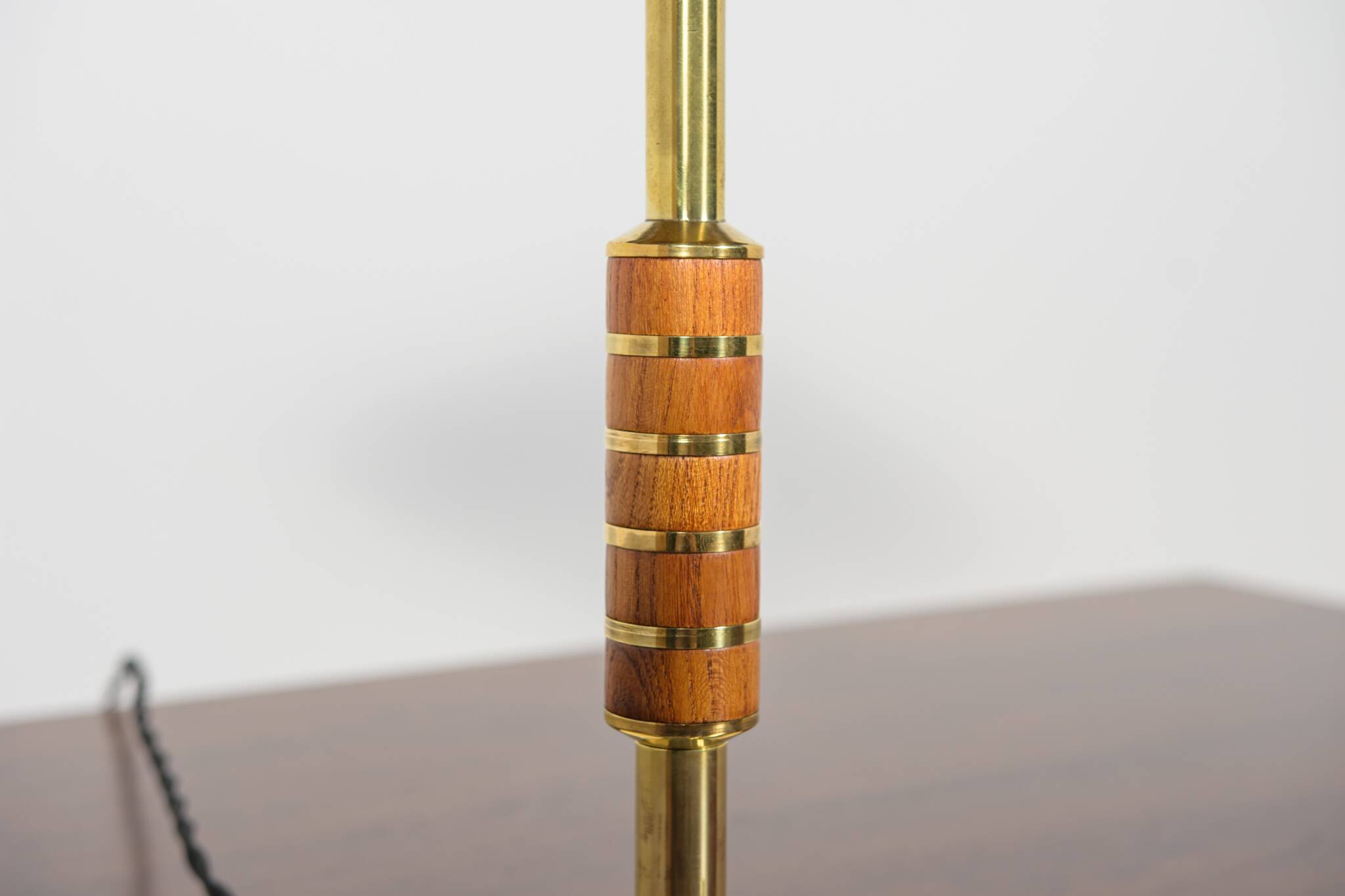 Vintage Modern Table Lamp in Brass by Bent Karlby for Lyfa, Denmark, 1956