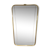 Mirror edge brass 52x34cm