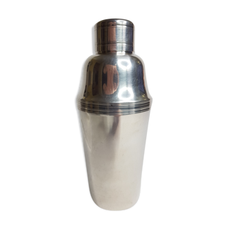 Shaker Orbrille en métal argenté de style art déco