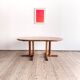Table ronde extensible en teck de Dyrlund, Danemark