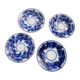 4 assiettes anciennes de Sarreguemines opaques