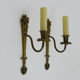 Old pair of wall sconces pot à feu, bronze, year 50 60