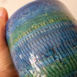 Vase and cache blue pots Bitossi