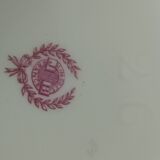 Jean Boyer porcelain vase with floral and vegetal decoration and bird of paradise