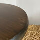 Tabouret bas rond tripode  en bois tourné