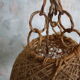 Set of 2 rattan and rope suspensions