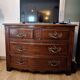 Mahogany commode from the Regency period, 18th century.