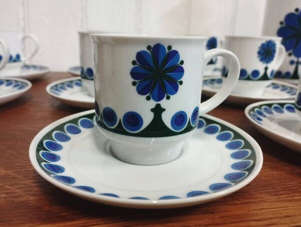 Service à Café Vintage Space age pop design années 70