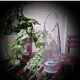 Designer crystal vase