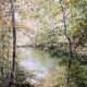 Landscape painting oil on canvas signed