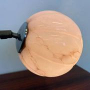 Art deco or bauhaus chrome and glass table lamp - 1930s