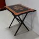 Table pliante marquetée, époque Napoléon III – XIXe